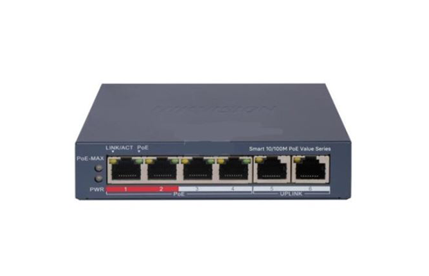 Hikvision DS-3E1106P-EI 4Port Fast Ethernet Smart POE Switch