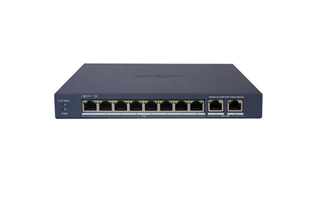 Hikvision DS-3E1310P-EI/M 8Port Fast Ethernet Smart POE Switch