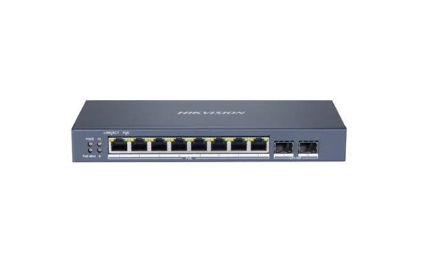 Hikvision DS-3E1510P-SI 8-Port Gigabit Smart POE Switch - 1