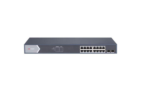 Hikvision DS-3E1518P-SI 16-Port Gigabit Smart POE Switch - 1