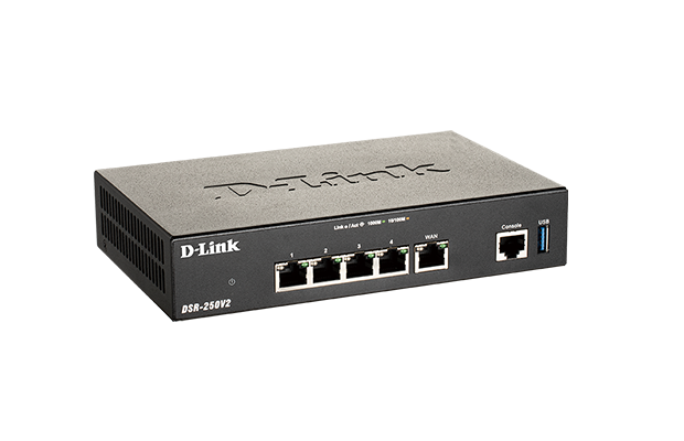 D-Link DSR-250V2 Unified Services VPN Router