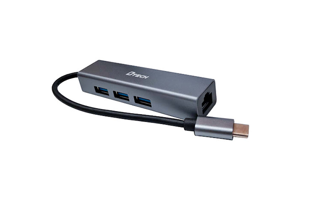 DTECH DT-3325A USB-C to GE Ethernet + 3Port USB 3.0 HUB