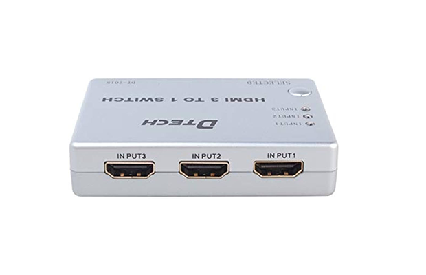 Dtech HDMI DT-7018 3-in to 1-Out HDMI Switch with Remote Control