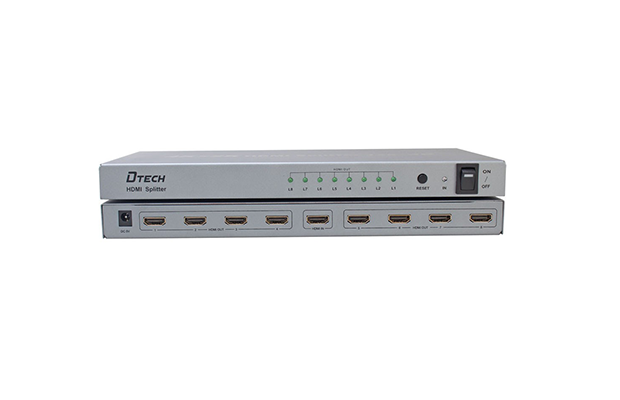 DTECH DT-7148 4K 1 TO 8 HDMI SPLITTER