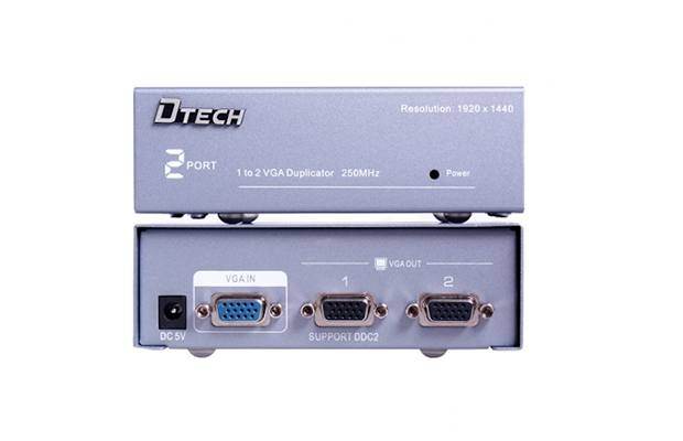 DTECH DT-7252 1-to-2 250MHz VGA Splitter