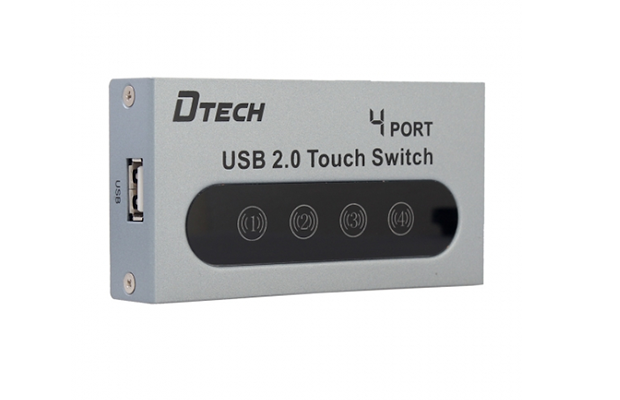 DTECH DT-8341 4-Port USB 2.0 Touch Switch