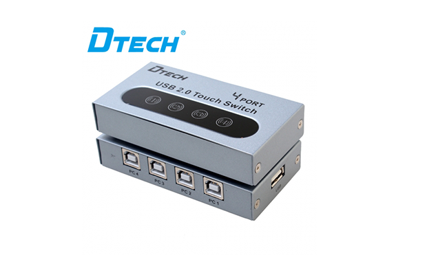 DTECH DT-8341 4-Port USB 2.0 Touch Switch