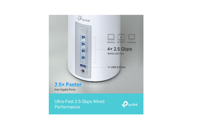 TP-Link Deco BE65 BE11000 Whole Home Mesh WiFi 7 System