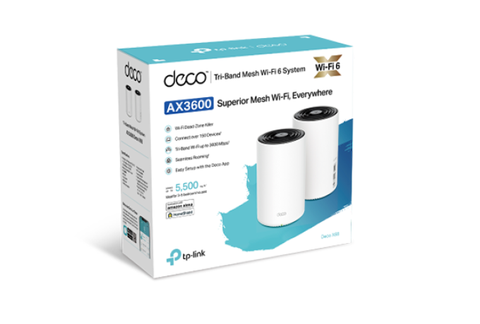 TP-Link Deco X68(2-pack) AX3600 Whole Home Mesh WiFi 6 System