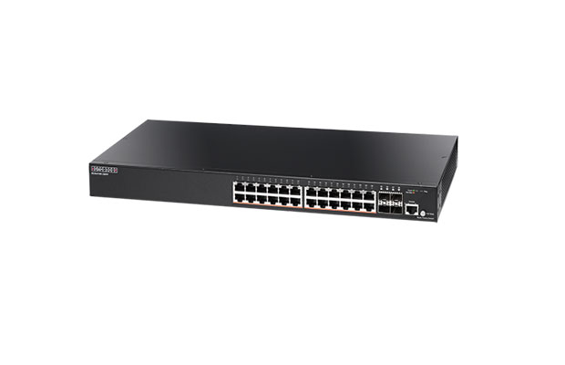 Edgecore ECS2100-28PP 24Ports L2-Managed GE, 4Port SFP ports with 24-port PoE Switch