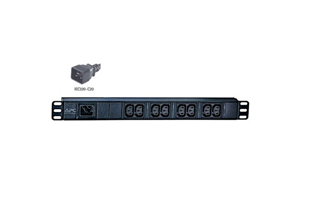 APC Easy PDU, Basic, 1U, 1 Phase, 3.7kW, 230V, 16A, 8 x C13 outlets, IEC60320 C20 (EPDU1016B) - 2