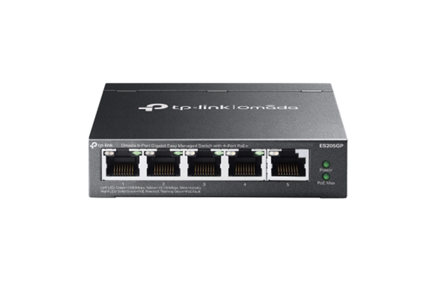 TP-Link ES205GP Omada 5-Port Gigabit Easy Managed Switch with 4-Port PoE+
