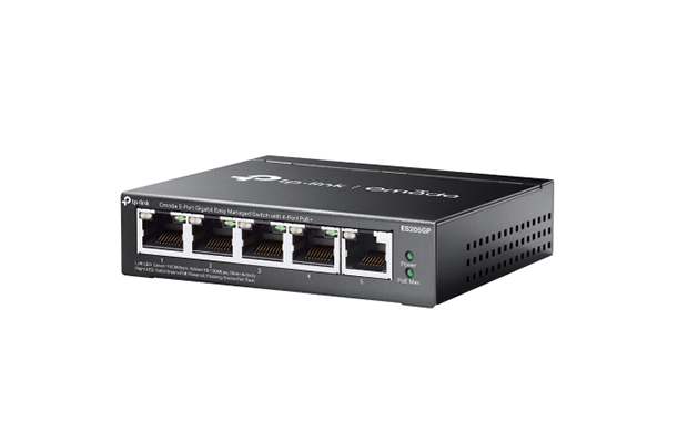 TP-Link ES205GP Omada 5-Port Gigabit Easy Managed Switch with 4-Port PoE+
