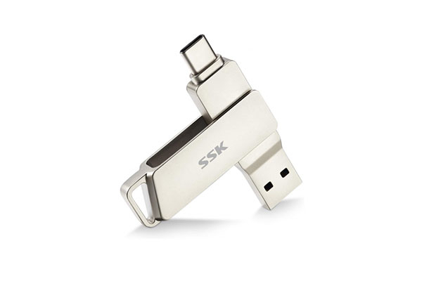 SSK FDU050 128GB USB-A to USB-C Flash Drive - 1
