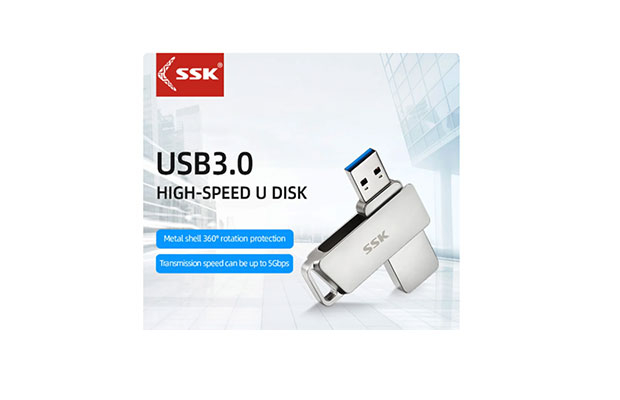 SSK FDU050 128GB USB-A to USB-C Flash Drive - 2
