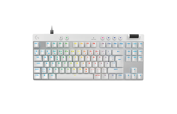 Logitech G PRO X TKL RAPID White Gaming Keyboard (920-013243)