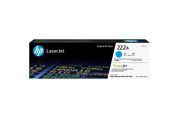 HP 222A Cyan Original LaserJet Toner Cartridge (W2221A) 1,200pages - 1