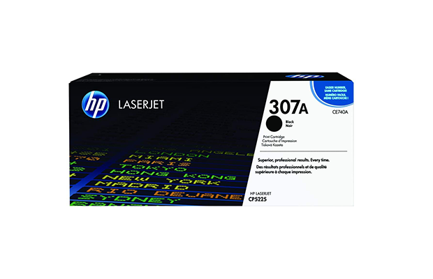 HP 307A Black Original LaserJet Toner Cartridge (CE740A)