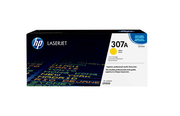 HP 307A Yellow Original LaserJet Toner Cartridge (CE742A)