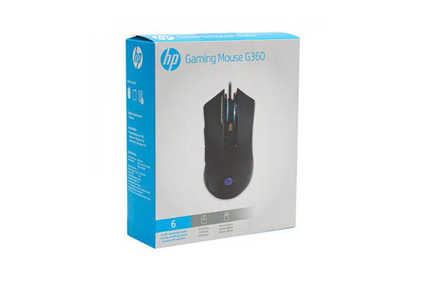 HP G360 RGB Backlighting USB Wired Gaming Mouse