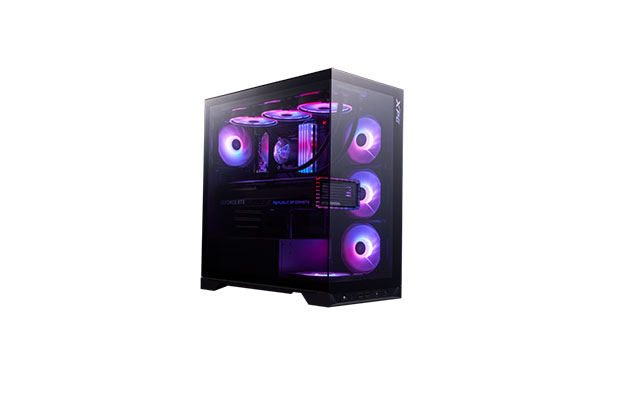 XPG Case INVADER X BTF Black/White (Include 5 ARGB Fan) - 1