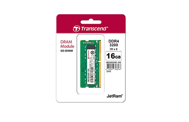 Ram 16GB JM DDR4 3200Mhz SO-DIMM Transcend (JM3200HSE-16G) 1Rx8 2Gx8 CL22 1.2V (Laptop) - 2