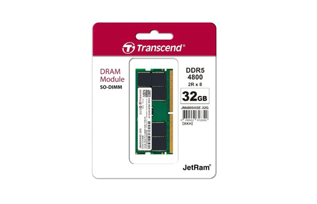 Ram 32GB JM DDR5 4800 SO-DIMM 1Rx8 2Gx8 CL40 1.1V Transcend (JM4800ASE-32G) (for Laptop)