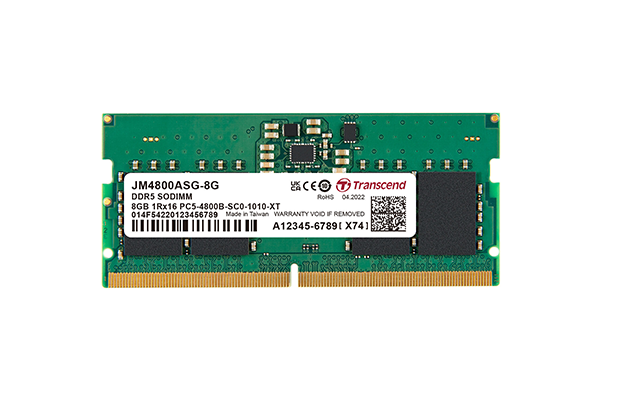 Ram 8GB JM DDR5 4800 SO-DIMM 1Rx16 Transcend (JM4800ASG-8G)