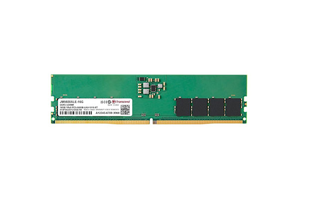 Ram 16GB JM DDR5 5600Mhz U-DIMM Transcend (JM5600ALE-16G) 1Rx8 2Gx8 CL46 1.1V (desktop) - 1