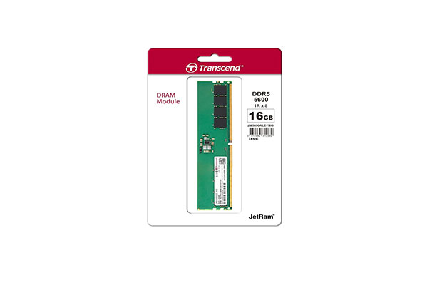 Ram 16GB JM DDR5 5600Mhz U-DIMM Transcend (JM5600ALE-16G) 1Rx8 2Gx8 CL46 1.1V (desktop) - 2