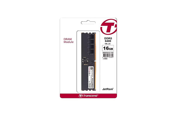 RAM 16GB JM DDR5 6400Mhz U-DIMM Transcend (JM6400ALE-16G) 1Rx8 2Gx8 CL52 1.1V (desktop) - 1