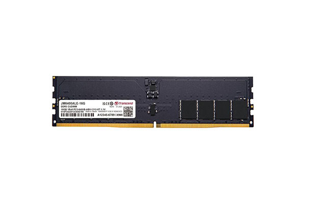 RAM 16GB JM DDR5 6400Mhz U-DIMM Transcend (JM6400ALE-16G) 1Rx8 2Gx8 CL52 1.1V (desktop) - 2