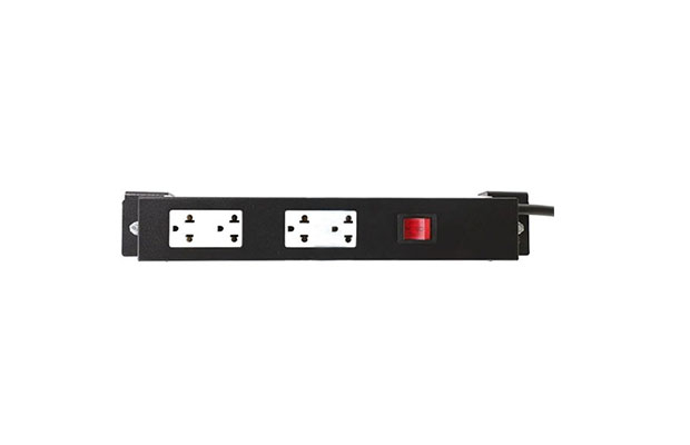 LINK AC POWER DISTRIBUTION 4 TIS Outlet w/Cable 1.8 M., w/SW Cover, Black (G7-00004B) - 2