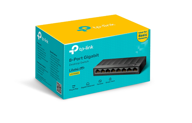 TP-LINK LS1008G 8-Port Gigabit Desktop Switch