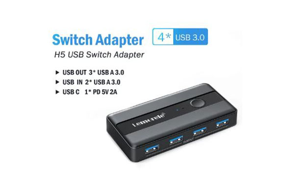 Lemorele H5 USB KVM Switch Adapter