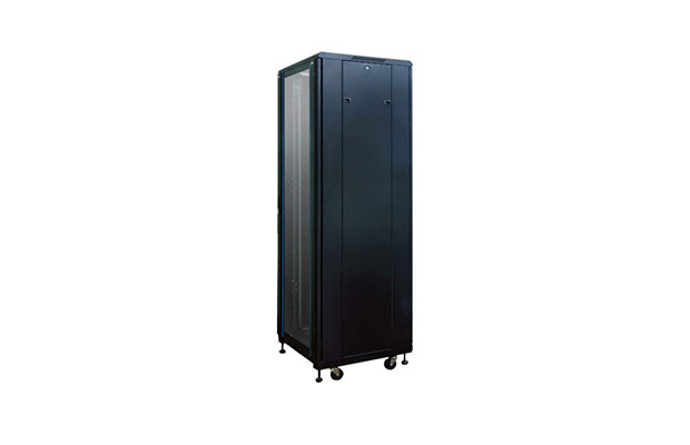 LINK 19” GLASS-WAVE RACK 42U Black 80 x 100 x 207cm (CH-81042GW) - 2