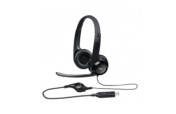 Logitech H370 USB Headset with Noise-Canceling Microphone (981-000710)