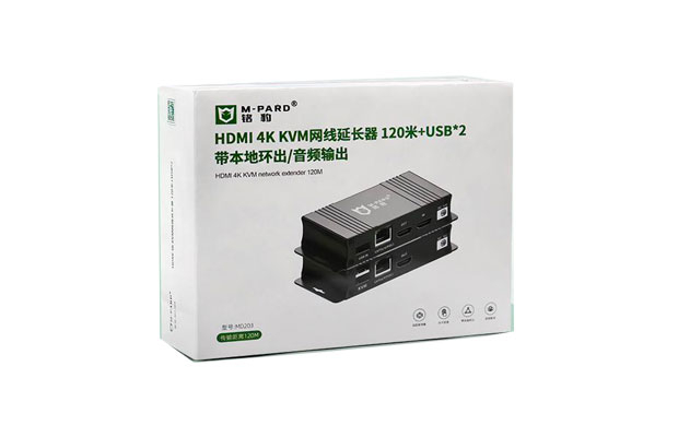 M-PARD MD203 HDMI 4K KVM Single Network Extender Supports Remote (120M) - 2