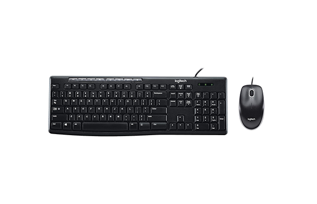 Logitech MK200 Media Corded Keyboard and Mouse Combo (920-002693)