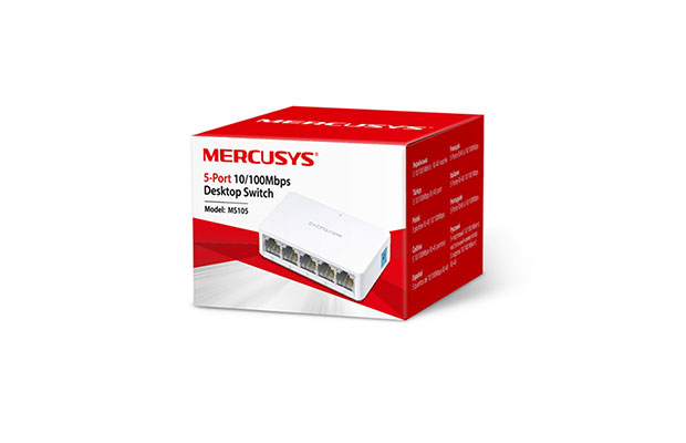 Mercusys MS105 5-Port 10/100Mbps Desktop Switch - 3