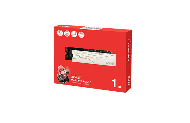 XPG SSD M.2 MARS 980 BLADE 1TB PCIe Gen5 x4 M.2 2280 Solid State Drive - 1