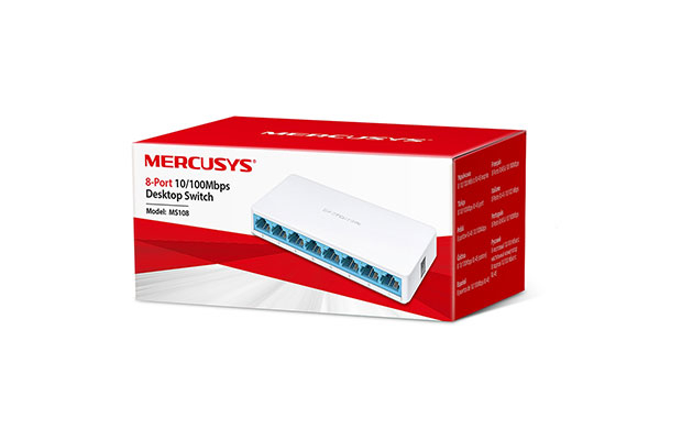 Mercusys MS108 8-Port 10/100Mbps Desktop Switch - 2