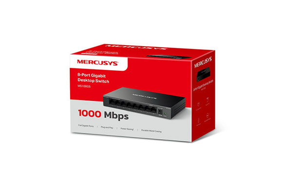Mercusys MS108GS​ 8-Port Gigabit Desktop Switch (10/100/1000Mbps) - 3