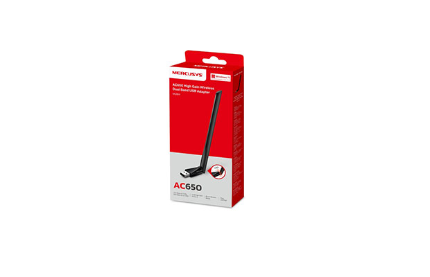 Mercusys MU6H AC650 High Gain Wireless Dual Band USB Adapter - 2