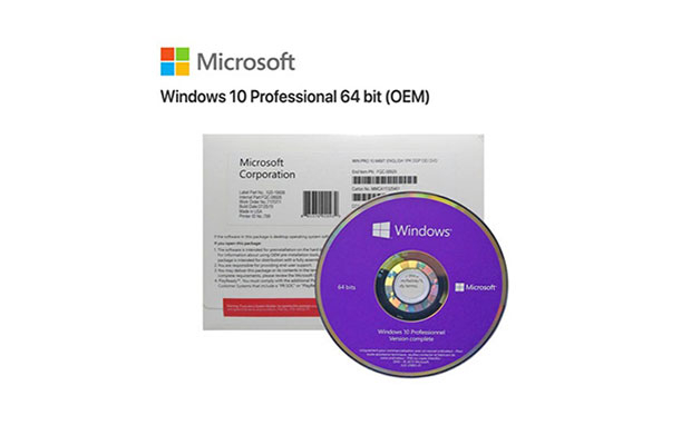 Licensed Windows 10 Pro x64 Eng Intl 1pk DSP OEI DVD (FQC-08929) - 2