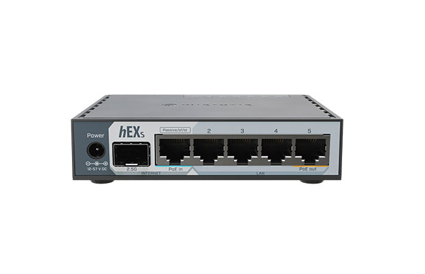 MikroTik hEX S (2025 version) with 2.5G SFP Gort, 5x Gigabit Eth ports​​ (E60iUGS) - 1