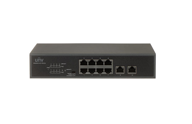 UNV NSW2010-10T-POE-S-IN 8-Port PoE Uplink-Port 200 Megabit (PoE 96W) - 1