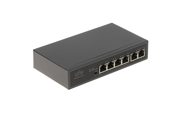 UNV NSW2010-6T-POE-S-IN 4-Port PoE Uplink-Port 200 Megabit (PoE 60W) - 2