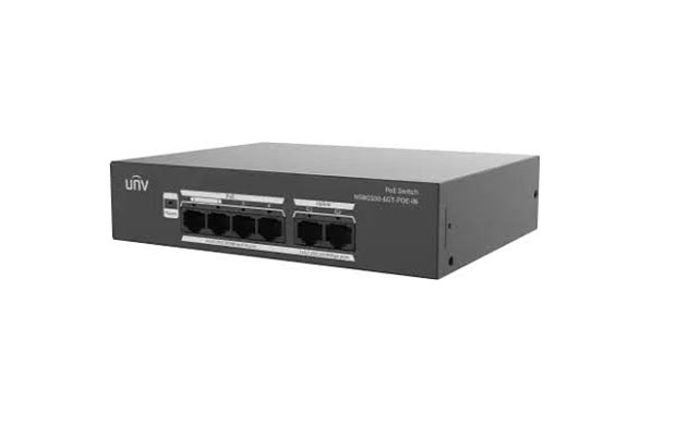 Uniview NSW2100-6GT-POE-IN 4Port Gigabits PoE Switch - 2