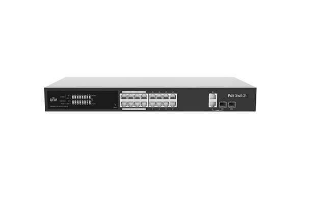 UNV NSW3000-17GT1GP1GC-POE-IN 16Port Gigabit Cloud Management PoE Switch - 1